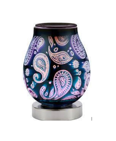 Scentchips Warmer With LED 'Paisley' Colour Changing Display Lamp