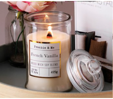 Frankie & Me French Vanilla Candle 250gm