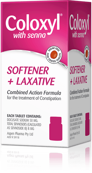 Coloxyl with Senna Softener + Stimulant Laxative