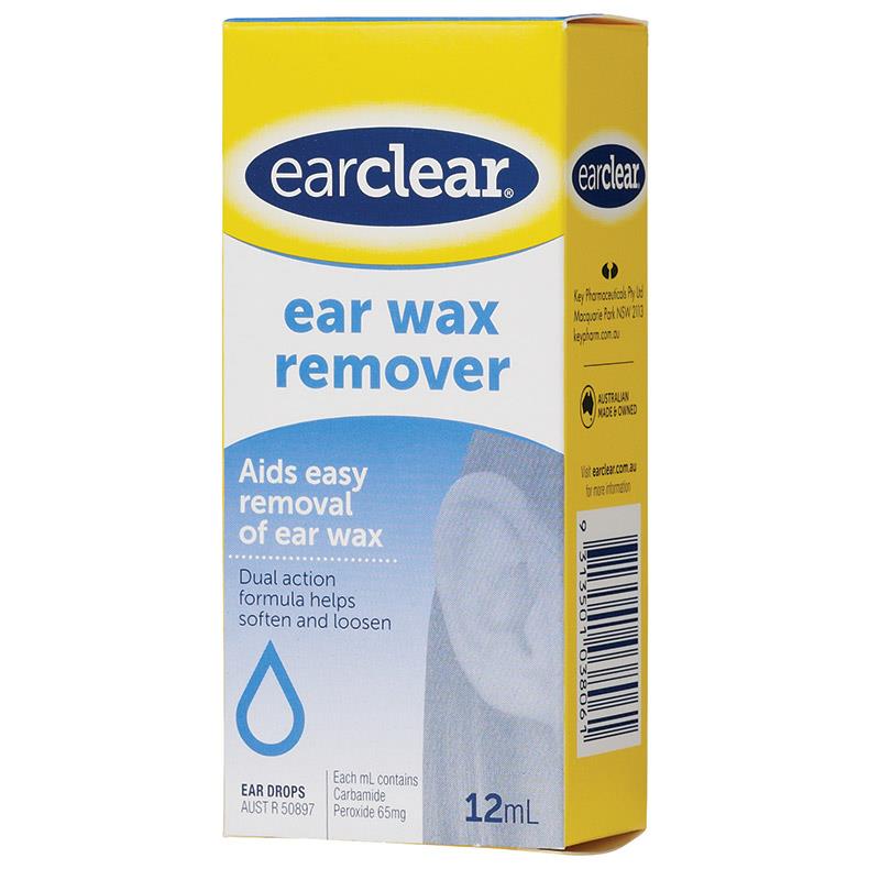Ear Clear Ear Drops For Wax Removal 12ml