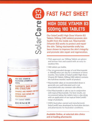 SOLARCARE B3 High Dose 500mg Tablets 180s