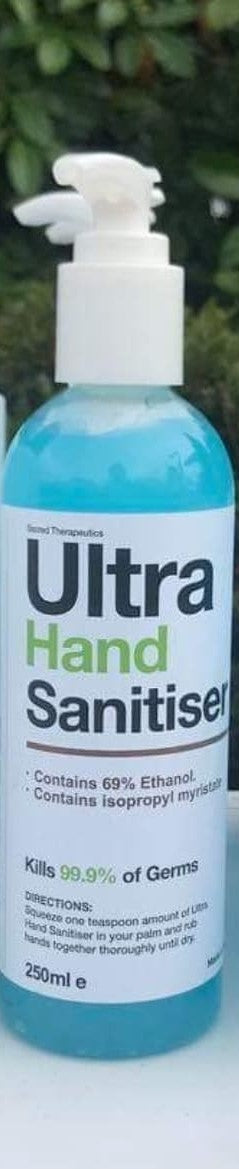 Ultra Hand Sanitiser 250ml - 69% alcohol